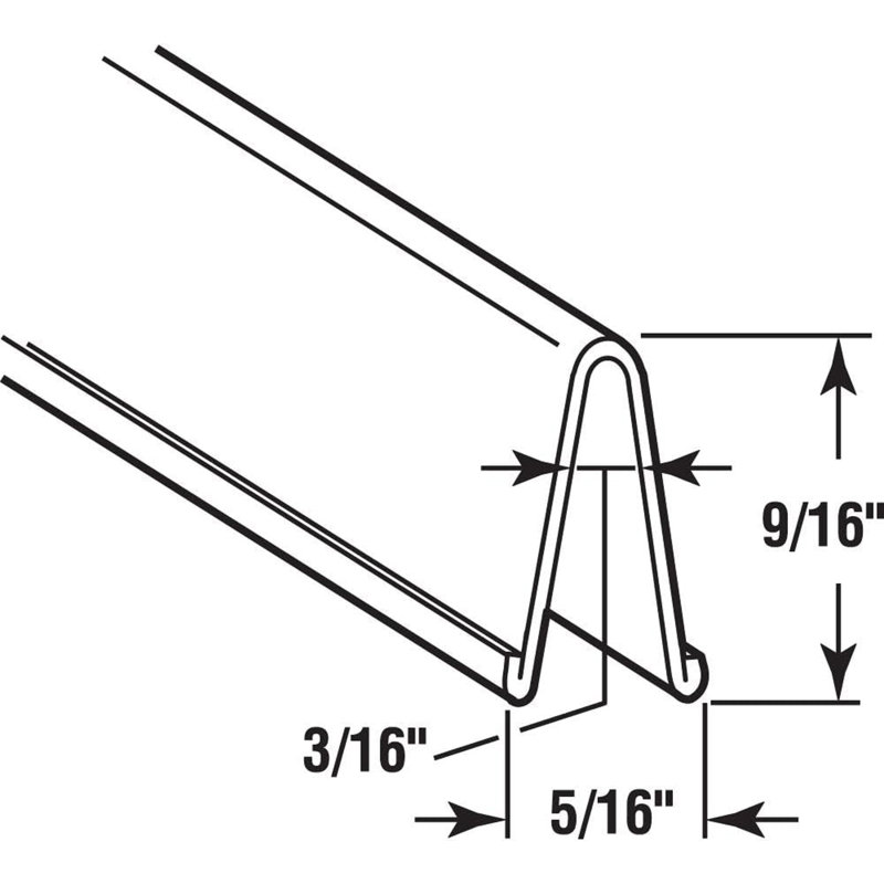 G.A.S. Hardware Still Track Cover for Sliding Patio Glass Screen Door Sliding Door Screen